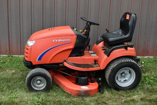 Simplicity Conquest Lawnmower, Runs & Drives, Vanguard 23hp, 3000 RPM, 458 Hours, 48" Deck