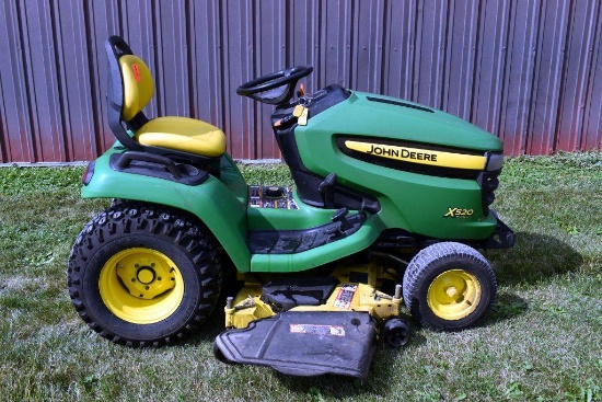 2006 John Deere X520, Runs & Drives, 675cc Kawasaki Engine, 54" Deck, 847 Hours, Liquid Cooled