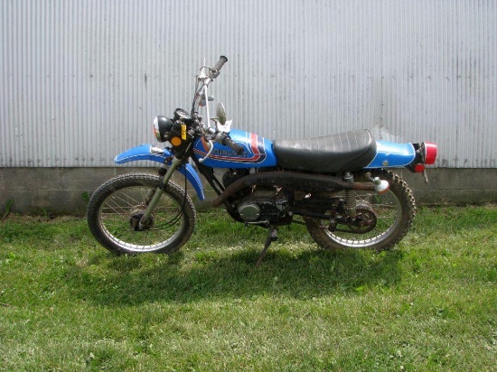 1973 Kawasaki 100 Enduro, 100cc, 3887 Miles, Oil Injected, Runs and Drives, SN:G5041269