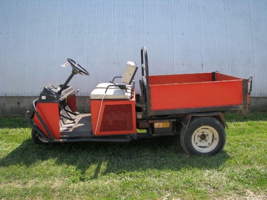 Jacobson 3 Wheel Utility Cart, 2.2L, 5 Speed, Onan Engine, Manual Dump Box, 3373 Hours,