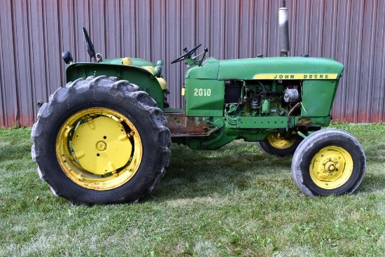 John Deere 2010 Utility Tractor, Gas, WF, Runs & Drives, 540 PTO, 3 Pt., Single Hyd., 2938 Hours