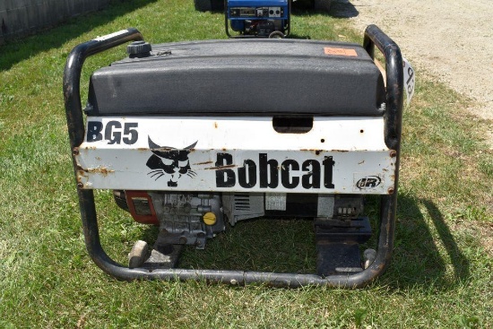 Bobcat BG5 Generator, Gas, Briggs and Stratton Single Phase, 4.5 KW/240V/18.7 AMP - Output