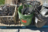 Tote Plus 2 Pails of Cart Parts