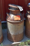 Antique Milk Can 10 Gal. With Lid