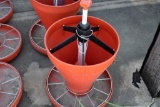2 Chic1 Feeders Including 1 Large and 1 Large Without Hopper