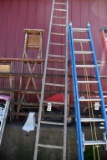 Vintage 13' Wooden Ladder