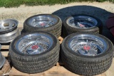4 Matching Rims 5 Bolt Varifit With Tires 205-50-R15