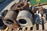 3 Squirrel Cage Fans With Motors - 1 Runs, 1 unknown, 1 no Motor And 1 Sump Pump - Works