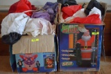 2 Christmas Inflatables: Santa and Snowman