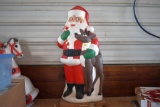 Poly Light-up Santa Approx. 40