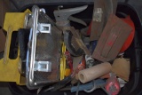 Box of painting and wall repair supplies