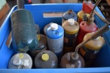 Box of bottled gas and torches