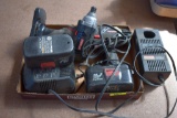 Craftsman impact driver and drill, cordless with two chargers