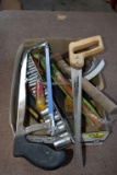 Box of Assorted Tools, Standard Sockets 1/2