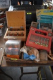 Box with Dowel Kit, Biscuits, 7-piece Forstner Bit Set, Craftsman Router Bits