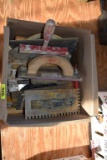 Box Of Masonry Tools & Sand Pads