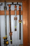 Set of 4 Pipe Clamps, Approx. 36