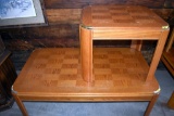 Coffee Table and End Table, Approx. 19 1/2
