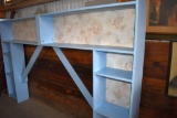 Home Made Painted Headboard With Shelves, Approx. 60
