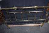 Full Size Brass Headboard And Frame, Approx. 43