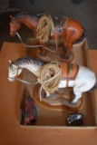 4 Horse Figurines