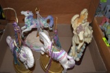 4 Horse Figurines