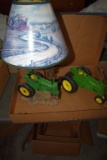 John Deere Lamp and Model G Tractor