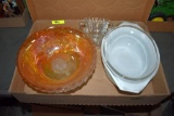 Pyrex Bowl and Misc. Glass