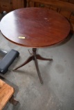 Round Table With 4 Copper Claw Feet, Approx. 28