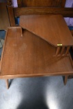 Retro 2 Tier Wood End Table, 22