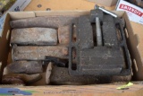 Box of Hammer Heads, Wedges and a Vise