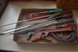 Pipe Wrenches and Long Screw Drivers