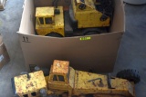 Box of Metal Tonka Toys