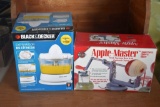 Apple Peeler and Black and Decker Juicer