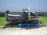 John Deere JDX6 Snowmobile, 400cc, 3611 Miles Showing, 2 Cycle, Engine Free, Tach Gauge