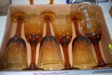 Box of Amber Stemware