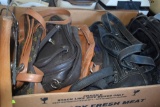 Box of Handbags and Hangers