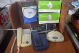 2 Boxes of Appliances, Phones, Wrapping Supplies