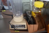 Box of Kitchen Blender, Vintage Food Grinder, SunTea Jar