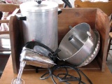 Percolator Coffee Maker, SunBeam Hand Mixer and Bakeware