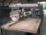 Craftsman Radial Arm Saw With Cabinet On Wheels