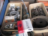 Box of Assorted Plumbing and V-Belts