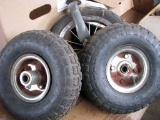 Cart Wheels Including 2 Stationary and 1 Swivel