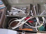 Metal Tool Box With Tools and Holster With Contents