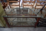3 Shelf Glass TV Stand