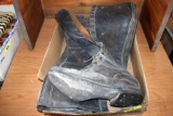 Vintage Ladies Lace Up Knee High Boots