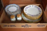 Salt and Pepper Shakers and Dessert Plates