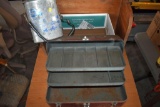 Tackle Box and Vintage Minnow Bucket
