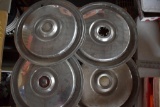 4 Hub Caps - Missing Parts