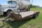 1996 DCT 18'x7' Flatbed Trailer, Tandem Axle, Rams